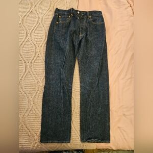 Levi's 501 Original fit Straight leg Men's Size 33 x 32 Red Tab Blue Jeans.